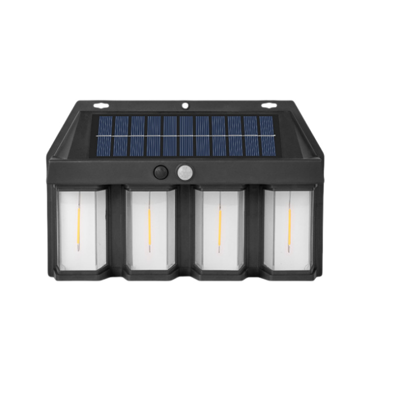 Solar Light Outdoor Garden Light Dark Automatic Light Human Body Sensing Villa Garden Waterproof Warm Light Atmosphere Wall Light Item Picture