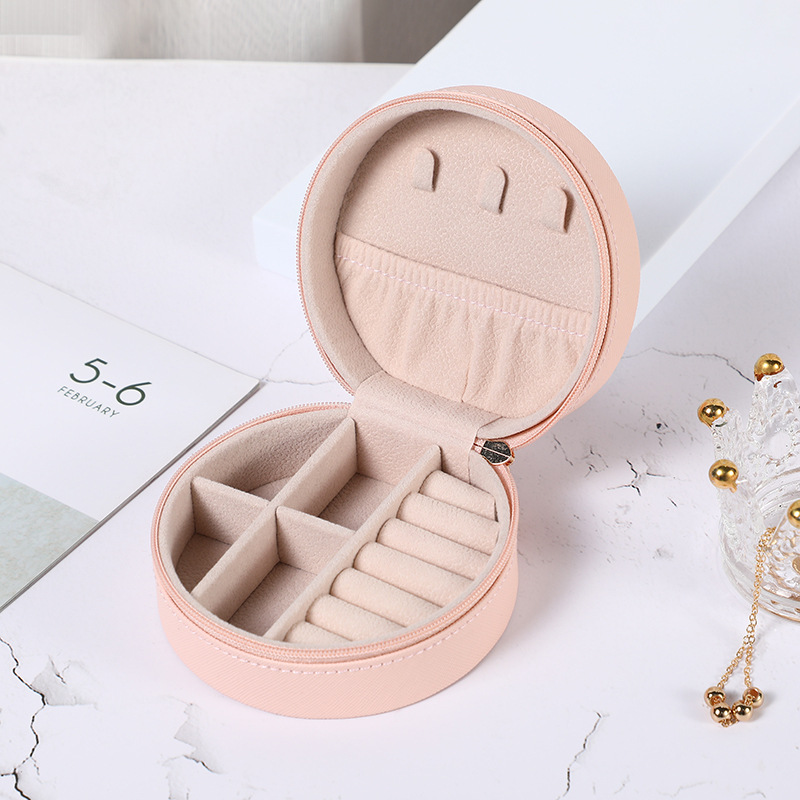 简约圆形首饰/耳钉戒指珠宝/旅行便携式小细节图