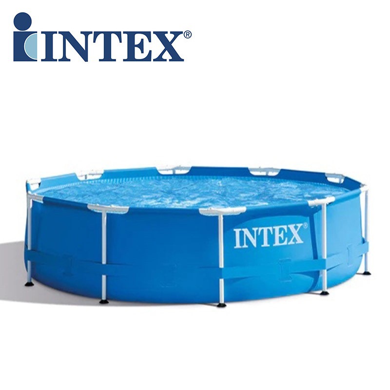 Cross-border INTEX28200 3.05-meter circular pipe rack water pool, non-inflatable bracket water pool, home swimming pool details Picture