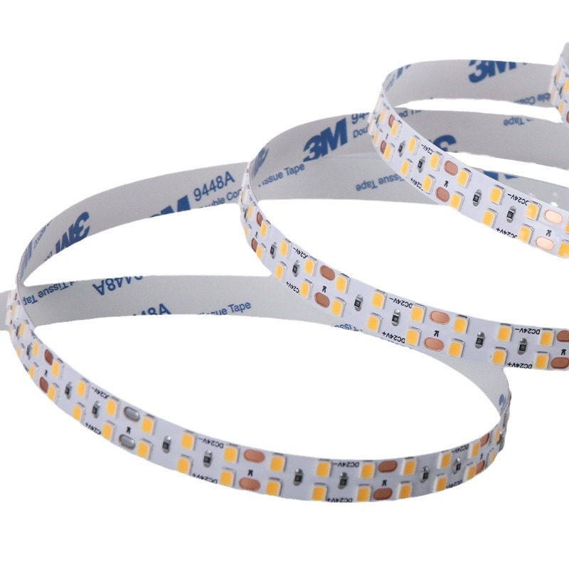 新品240灯双排超高亮led灯带家用照明线性灯24V低压灯带氛围灯带白底实物图