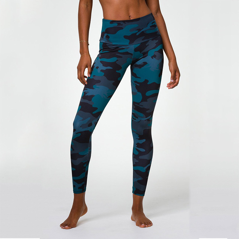 Foreign Trade Cross-Border Small Foot Pants Europe And The United States Yoga Pants Hip Lift Fitness Pants Tight Sports High Spring Printed Home Leggings details Picture