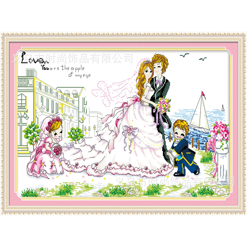 Cross-stitch printed Living room: Exquisite Cross-stitch Happiness for a Lifetime (Part 3)G0328