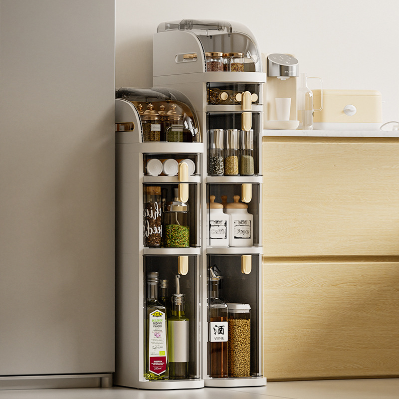 18Cm Narrow Size Slit Storage Cabinet Drawer Type Kitchen Slit Multi-Layer Bathroom Narrow Storage Cabinet Shelf details Picture