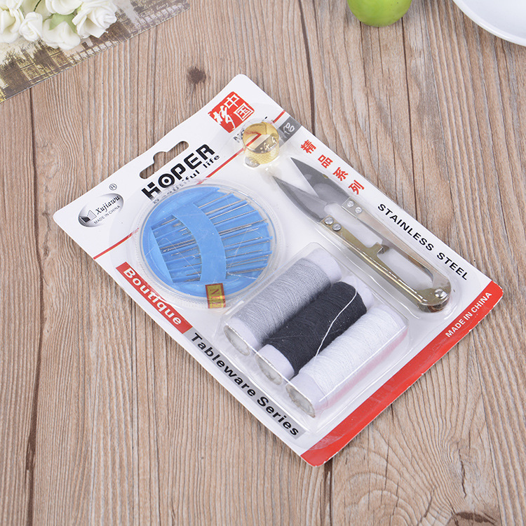Yiwu Small Commodities 2-yuan home sewing set, practical daily necessities, household sewing box, direct supply from the manufacturer details Picture