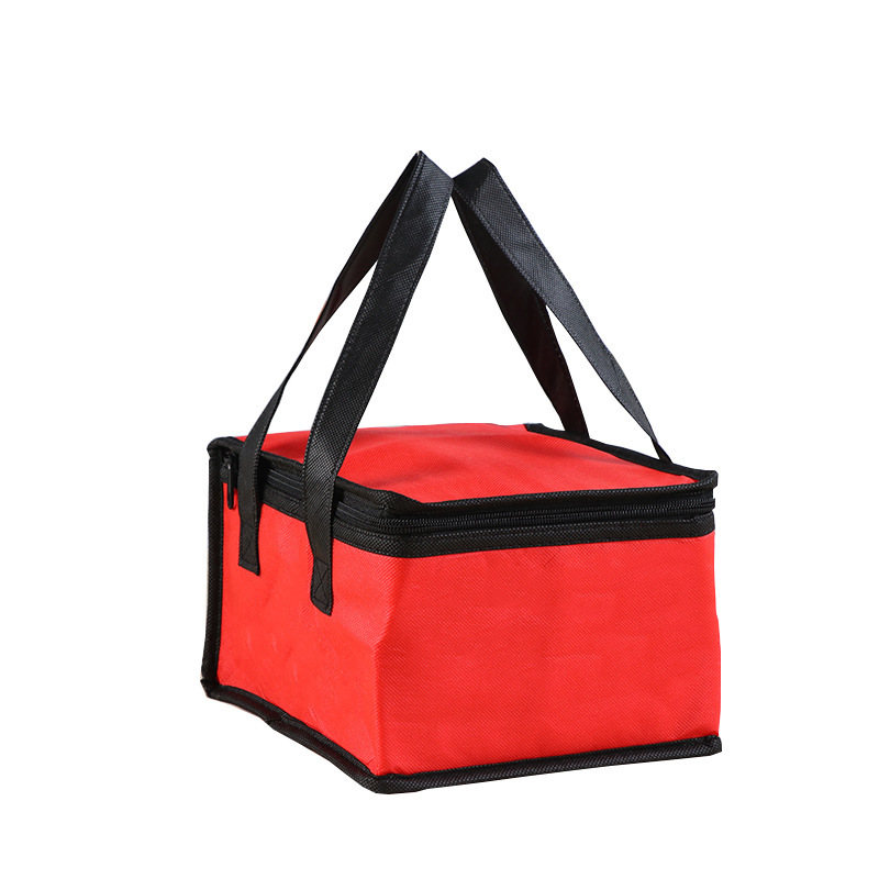 Hand-held takeout insulated bag with aluminum foil zipper for preservation and refrigeration Item Picture