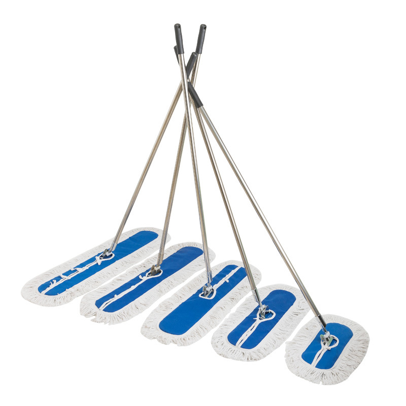 Flat Mop Lazy Large Dust Push Hotel Factory Cleaning Row Mop Cotton Line Wide Mop Both Wet And Dry Item Picture