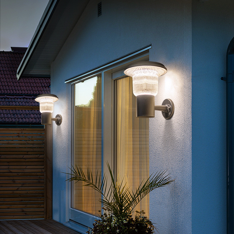 Cross-Border Led Solar Wall Light Garden Light Outdoor Waterproof Garden Villa Wall Terrace Balcony Wall Light Application Scenario