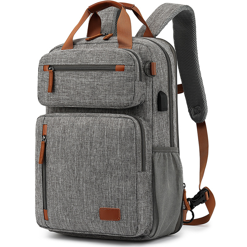 Hombre casual mochila de viaje de gran capacidad a prueba de choque puede llevar una bolsa de computadora resistente al agua europa y américa retro moda mochila Specification image