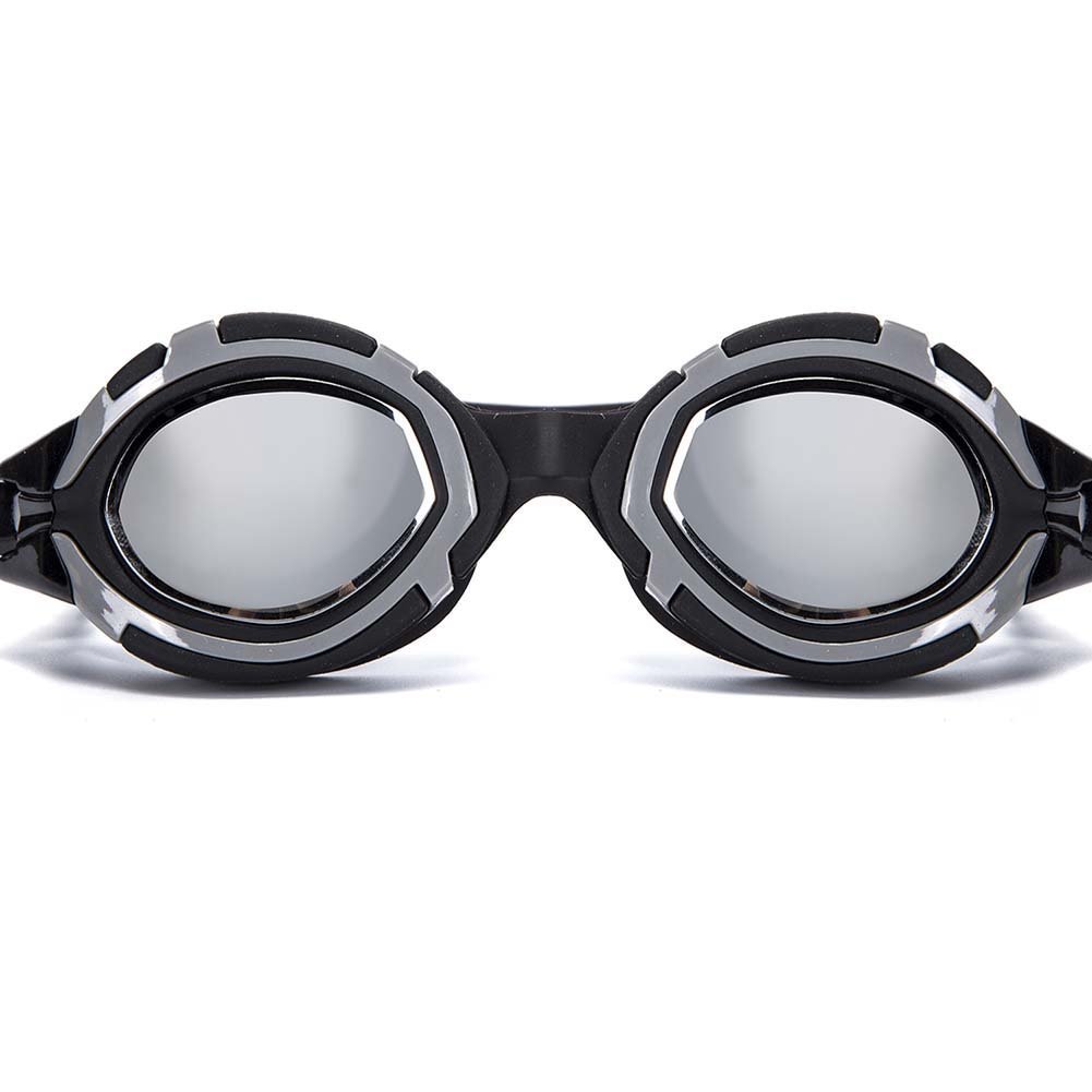 Cross-border best-selling waterproof and anti-fog swimming goggles, colorful electroplated swimming goggles, unisex adult swimming goggles details Picture