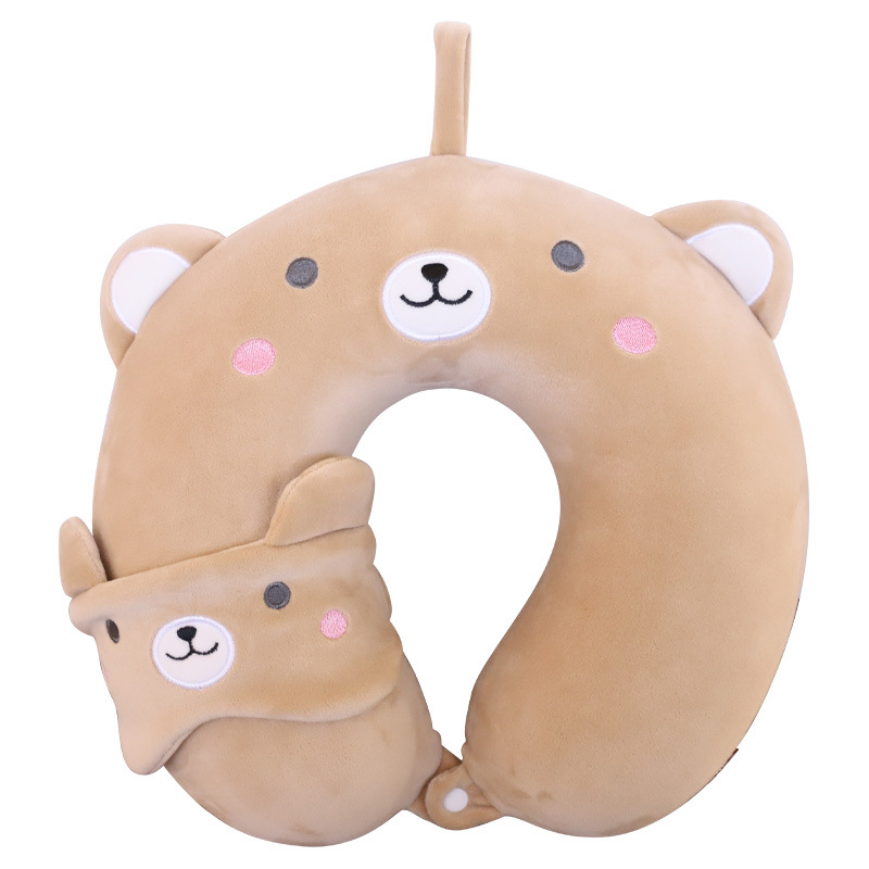 Order memory foam animal U-shaped pillows, Kanglewu cartoon cute eye masks, neck protectors and car neck protectors Item Picture