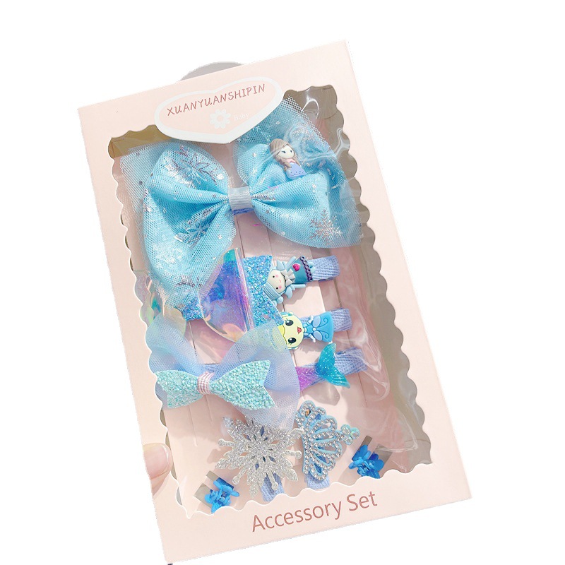 New Children's Set Hair Accessories Cute Baby Hair Clip Korean Princess Cute Bow Hair Clip Item Picture