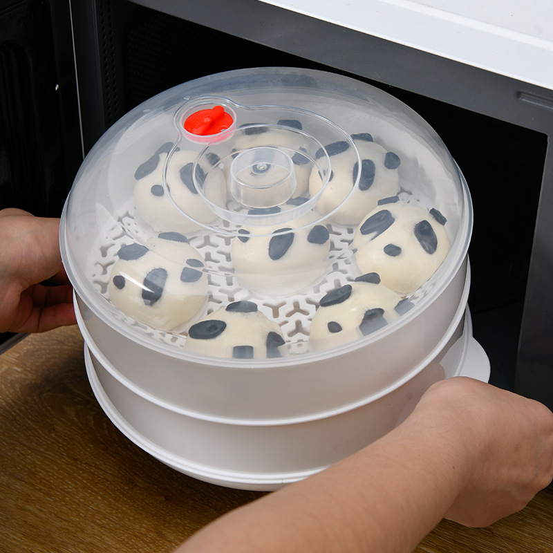 微波炉蒸笼/加热器皿家用/煲蒸盒产品图