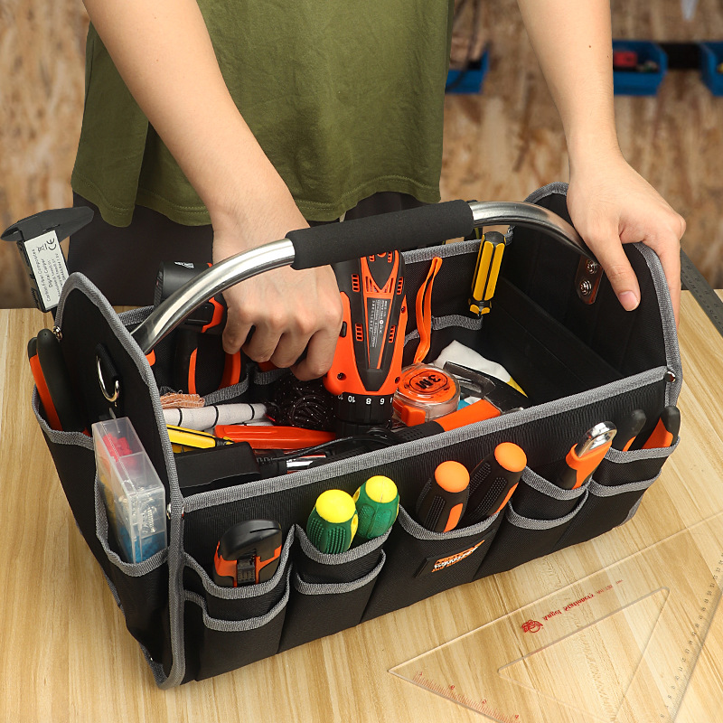 Portable tool bag, multi-functional maintenance, large tool bag, portable, large capacity, hardware tool storage, electrician's bag