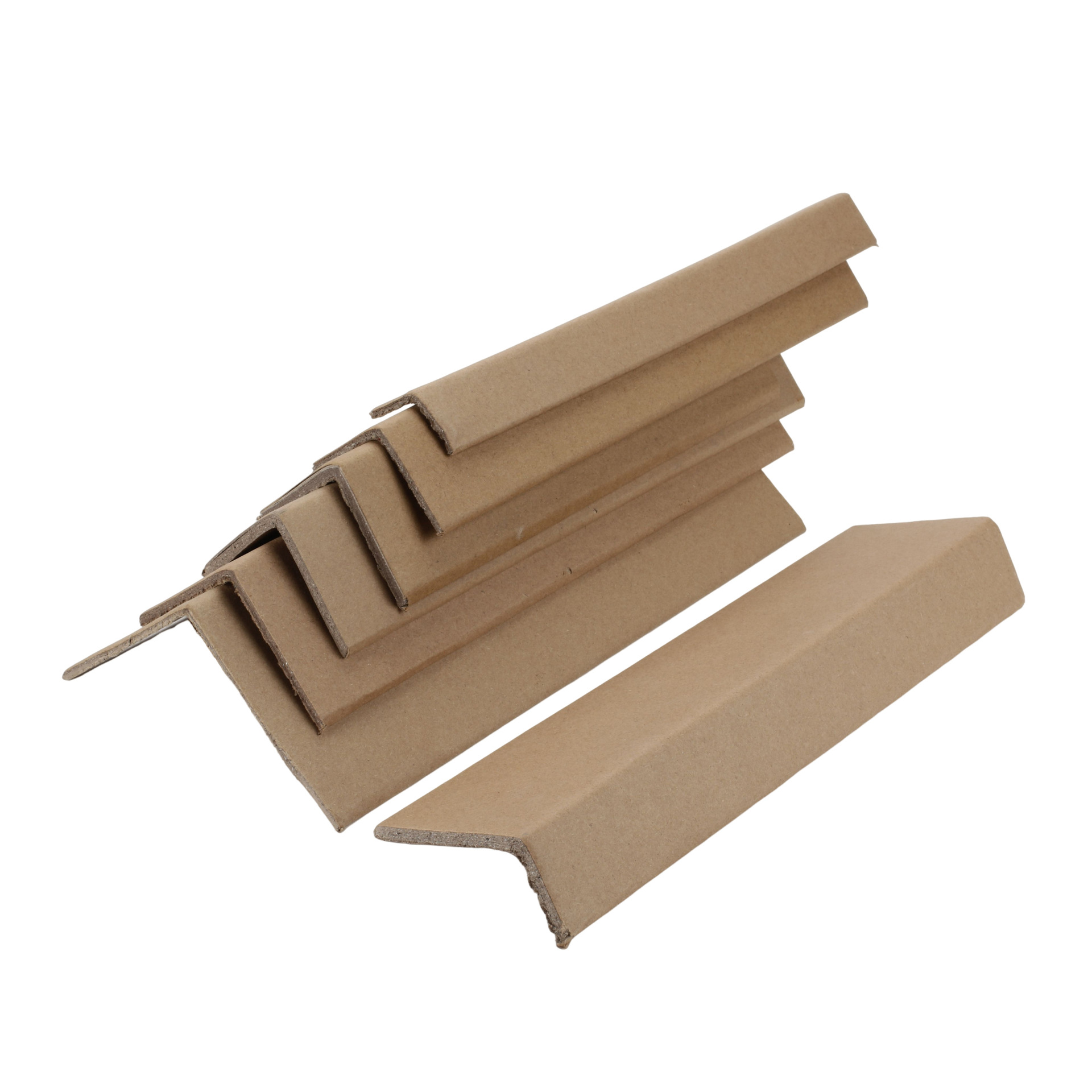 Wholesale kraft paper corner protectors for logistics express boxes, L-shaped right-angle edge strips with hard anti-collision buffer paper corner protectors details Picture