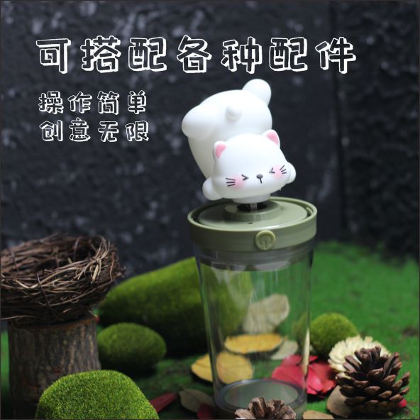 diy creative water cups, night lights, bedroom, living room and study ambient lights, decorative items, annual meeting and Christmas LED gift lights wholesale Specification image