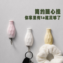 Adhesive hook Wholesale kitchen bathroom hook Simple household plastic coat hook wall hanging perforation-free adhesive strong hook