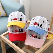 Children's hats Boys and girls 2021 summer thin shade baby duck cap kids mesh sunscreen baseball cap tide