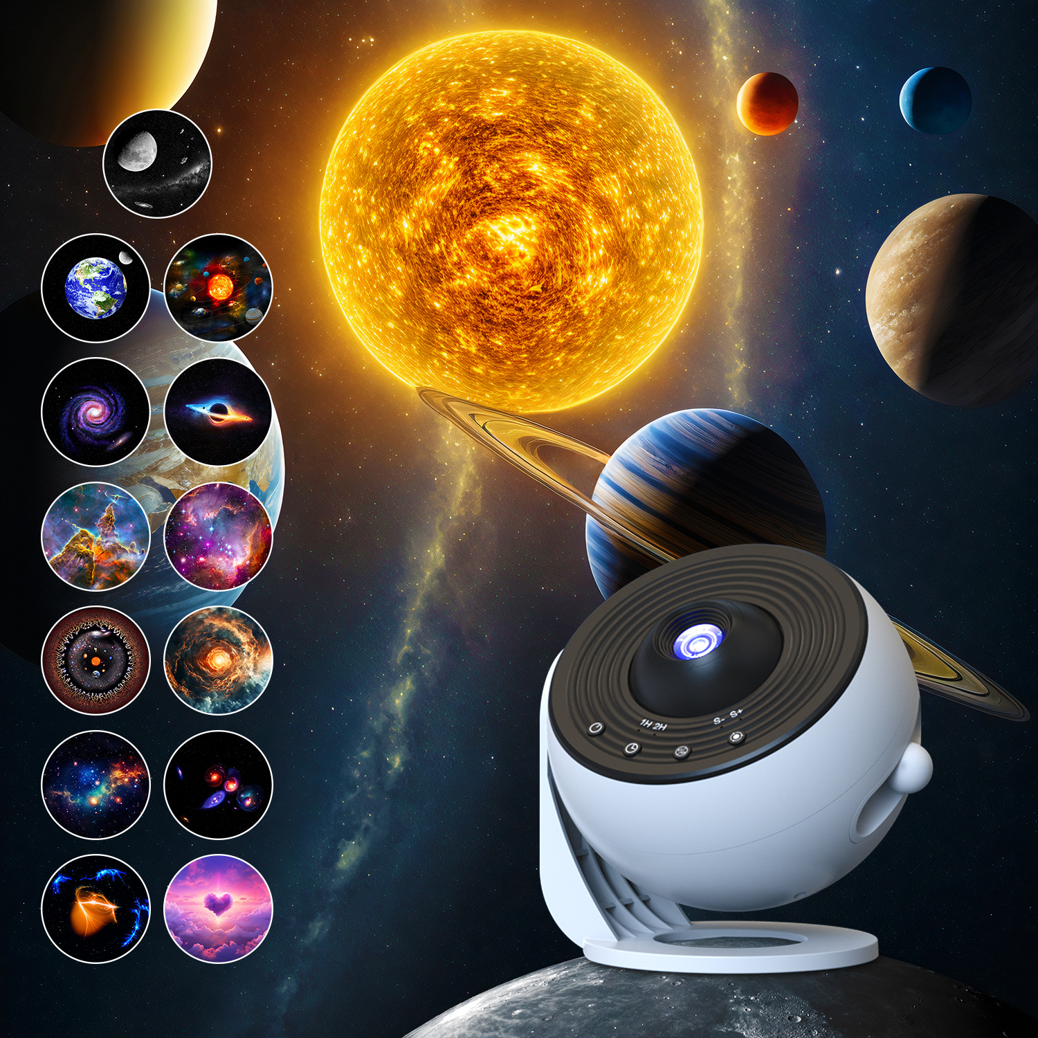 Globe Pro Galaxy Starry Sky Projection Lamp, Full Sky Starry Night Light, Atmosphere High-definition Galaxy Focusing Lamp, Cross-border bestseller full figure