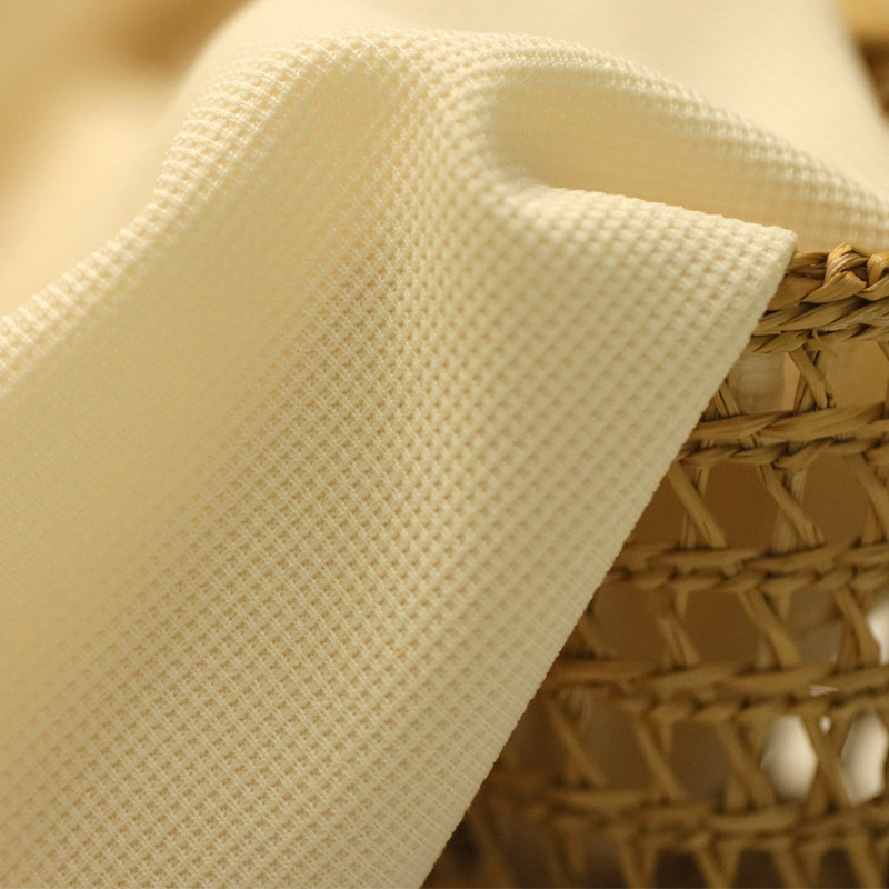 200g cotton-like waffle fabric in stock for sweatshirts, small square teak sports fabric, knitted fabric for spring and summer