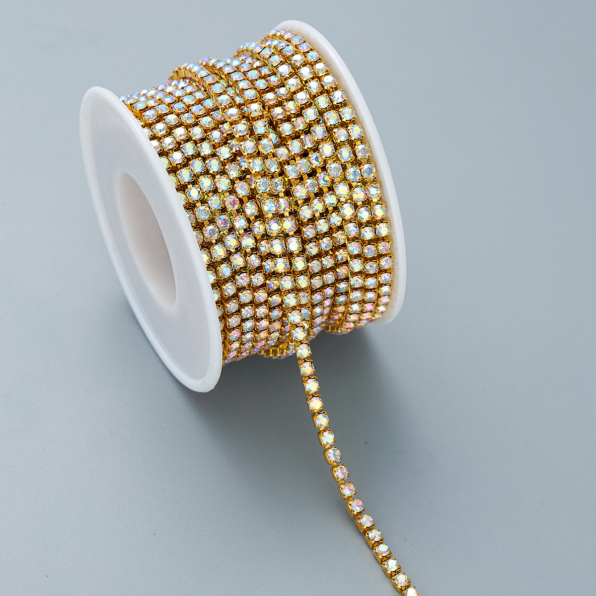 Cross-border direct sales of dense water diamond claw chains, crystal diamond chains, diy materials, diamond mounting accessories, factory wholesale details Picture