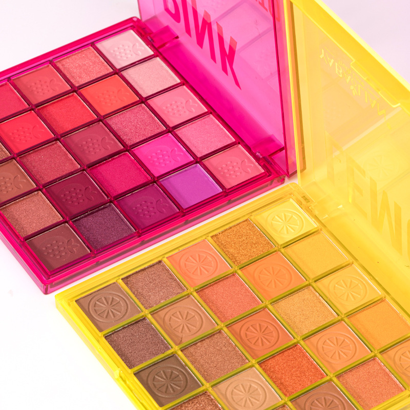 Yabaolian 20 Color Eyeshadow Tray Pearl Matte Ground Color Pomegranate Seed Crisp Rice Eyeshadow Student Makeup details Picture
