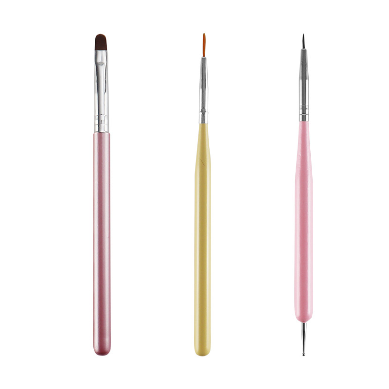 Nail Pen Painting Pen Set Of 7 Sets Of Professional Nail Pen Light Therapy Line Touch Nail Tools Wholesale Specification drawing