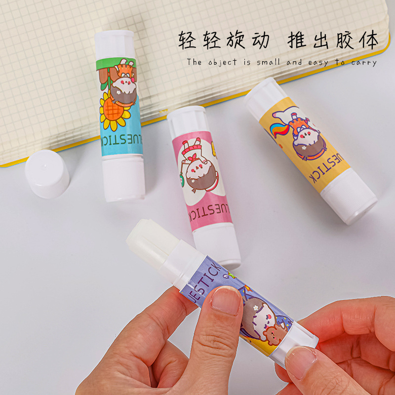 Cute solid glue wholesale, high-viscosity glue sticks, strong hand glue, financial ticket glue sticks, stationery glue, office supplies Specification image