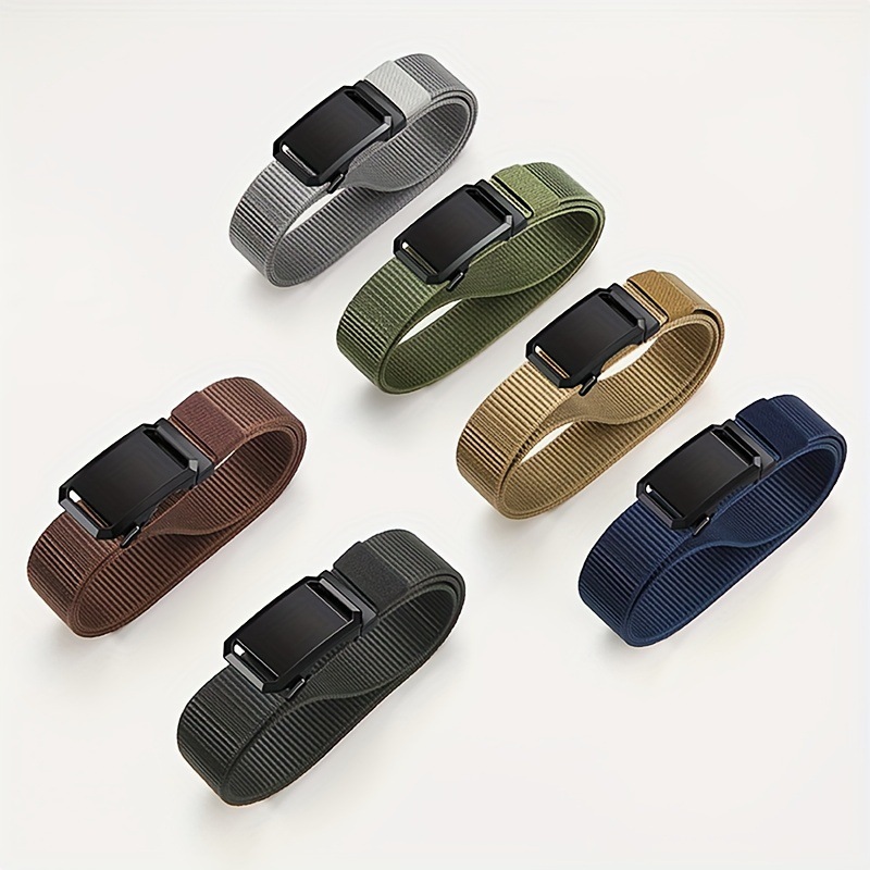 Manufacturers Live E-Commerce Cross-Border Exclusively For Nylon Automatic Buckle Belt Outdoor Cargo Tactical Pants Military Training Belt Men Specification drawing
