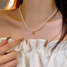 复古法式珍珠圆珠项链女气质巴洛克个性网红串珠颈链小众百搭配饰