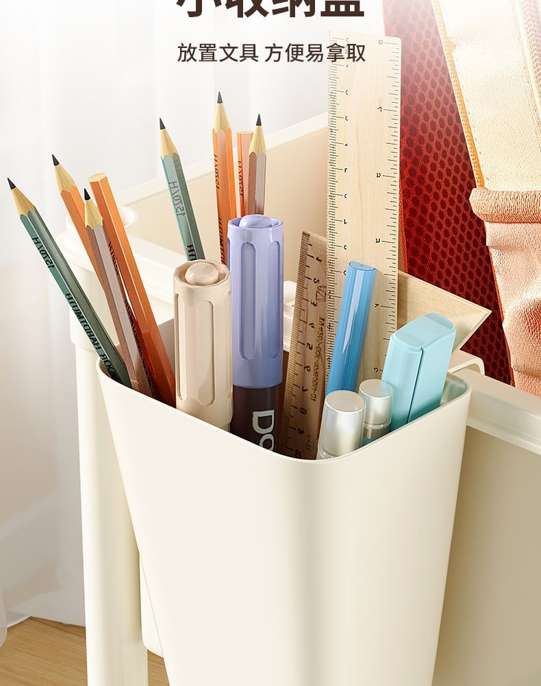 书架置物架家用多层书桌旁收纳书柜客厅零食杂物小推车多功能旋转详情29