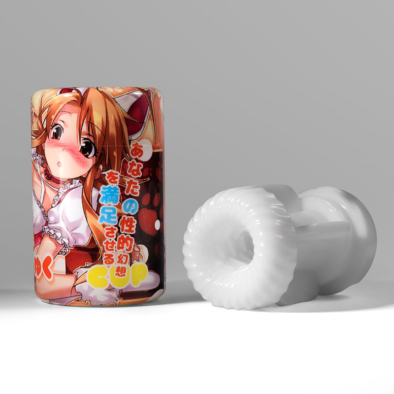 The anime double-headed device can be inserted into a male masturbation airplane cup, an adult sex product, and a masturbation training tool Application Scenario