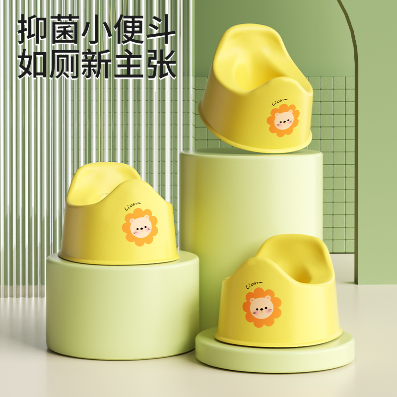 The new cartoon lion children's toilet, a small toilet for infants, boys and girls, and a perfect toilet training tool for kids details Picture