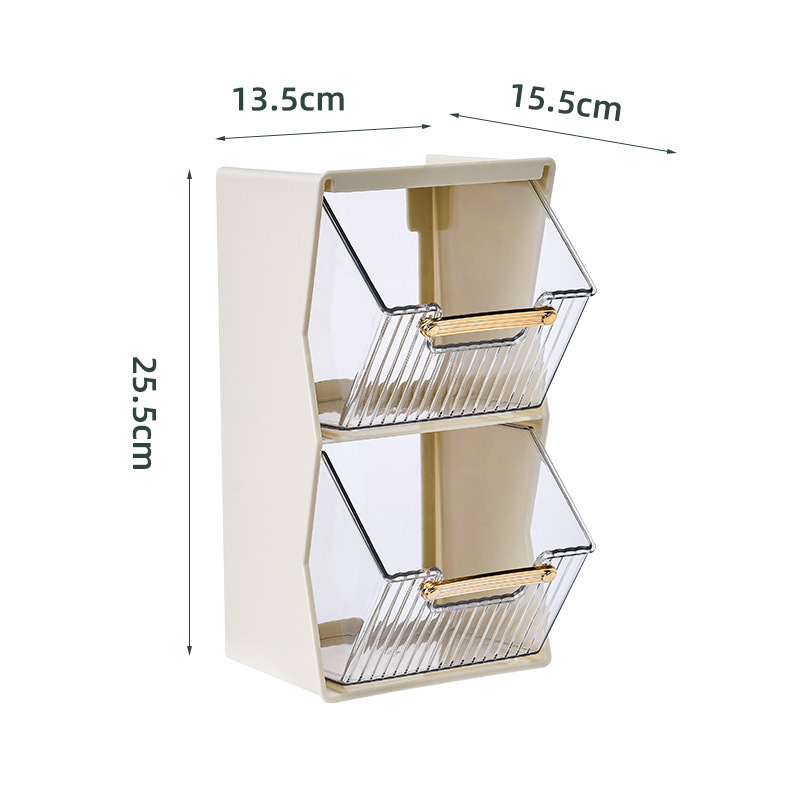 Tea Bag Storage Box Tea Capsule Coffee Lemon Slice Storage Transparent Pet Double Desktop Storage For Snack Storage Application Scenario