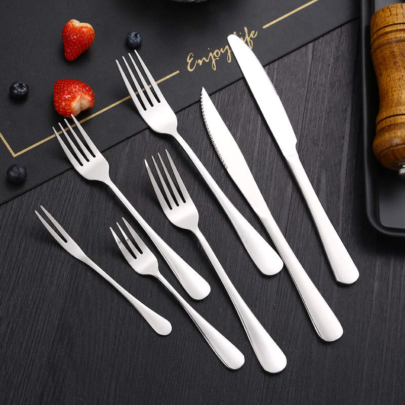 Stainless Steel Tableware 1010 Series Knife Fork Spoon Set Western Steak Knife Fork Spoon Hotel Knife Coffee Stirring Spoon Specification drawing