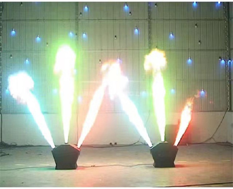dmx512 Real flame Machine Wedding stage lighting special Effects 3-head flameter 200-watt flame stage effect equipment full figure