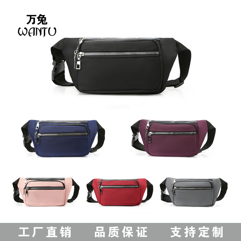 New Foreign Trade Waist Pack Wholesale Multi-Function Large Capacity Mobile Phone Bag For Men Women Embroidered Waist Pack Crossbody Chest Bag Application Scenario