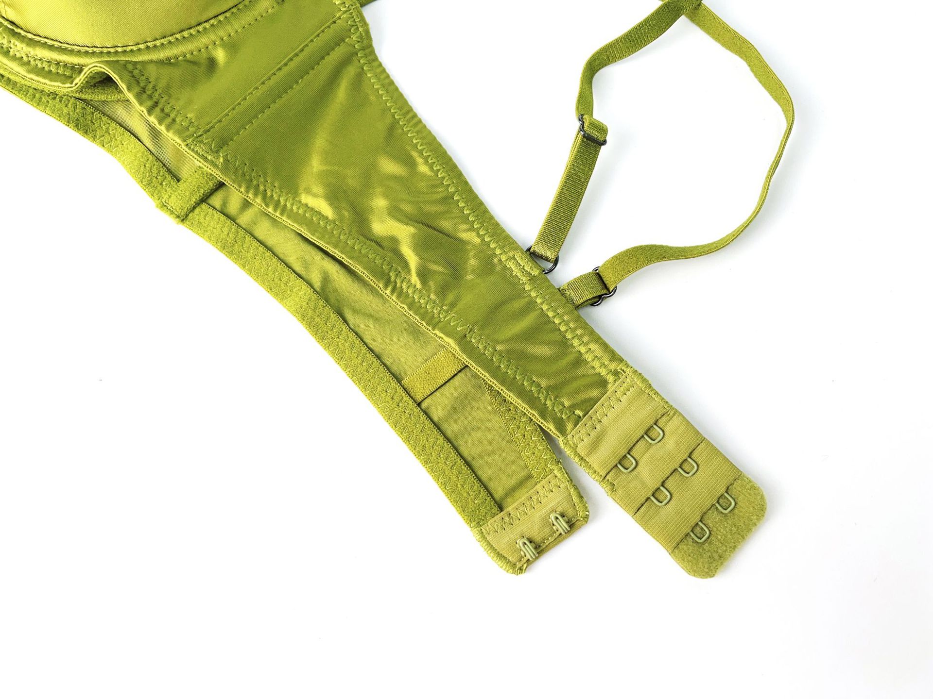 Cross-border trade French lingerie ultra-thin satin lace anti-sagging top support large chest to show a little sexiness bra set for women pic 32