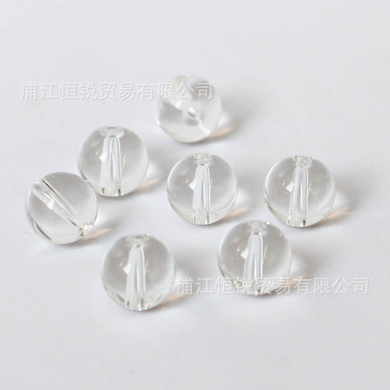 Glass Crystal Beads 4 Mm5mm6mm8mm10mm12mm14mm16mm Transparent Dispersion Beads Round Bead Curtain Accessories Item Picture