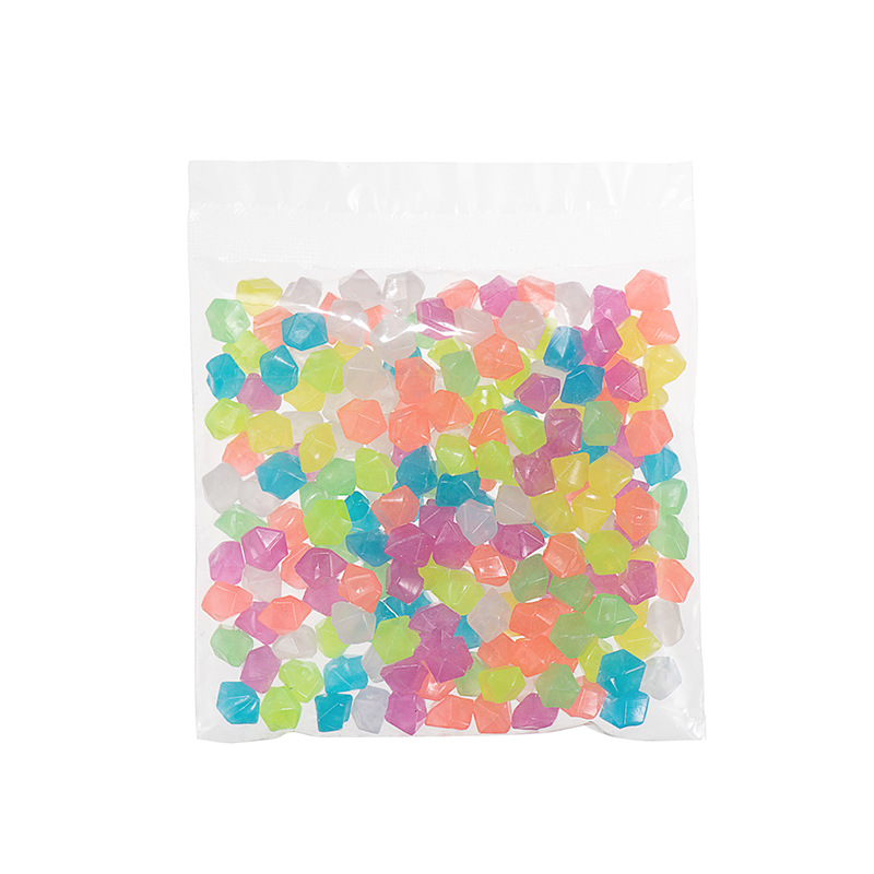 雨花石/宠物饮水器/宠物不锈钢饮水机/玻璃珠不规则白底实物图