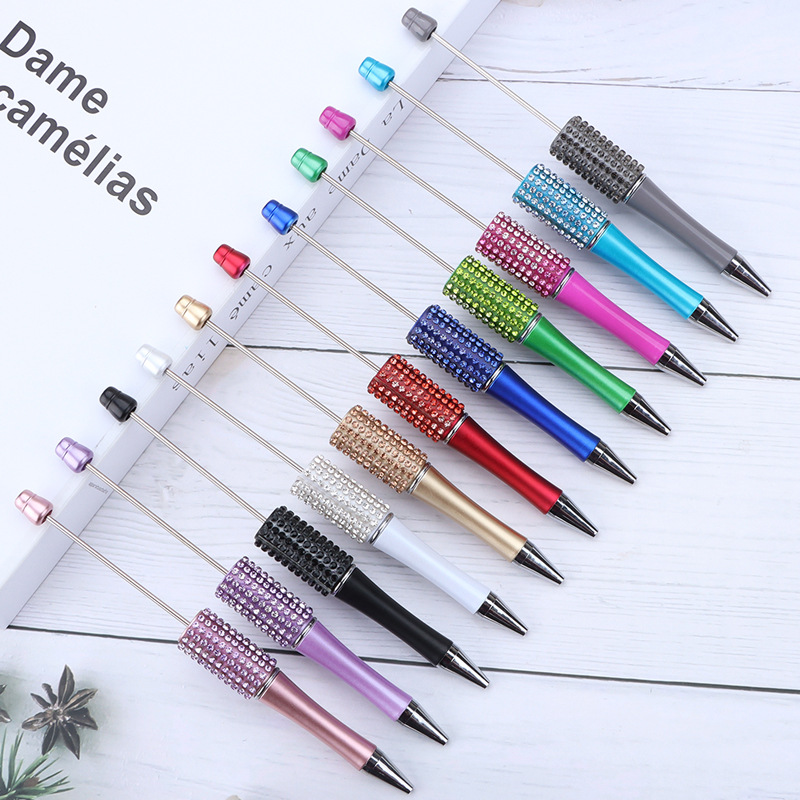 Diamond Beading Pen Wholesale Diy Creative Plastic Cute Puzzle Beading Pen Ballpoint Pen Powder Drill Through Bead Pen Application Scenario