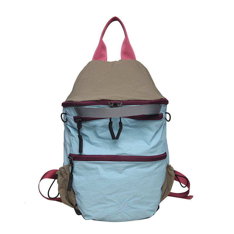 2024 nuevo estilo mochila escolar marca de moda mochila de gran capacidad mochila de viaje para mujeres alto nivel de apariencia espalda doble ligera mochila casual Item Picture