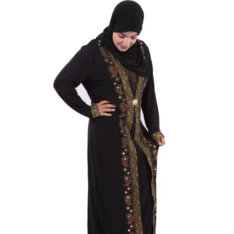 Cross-Border Hot African Fashion Abaya Dubai Travel Gown Abaya Application Scenario