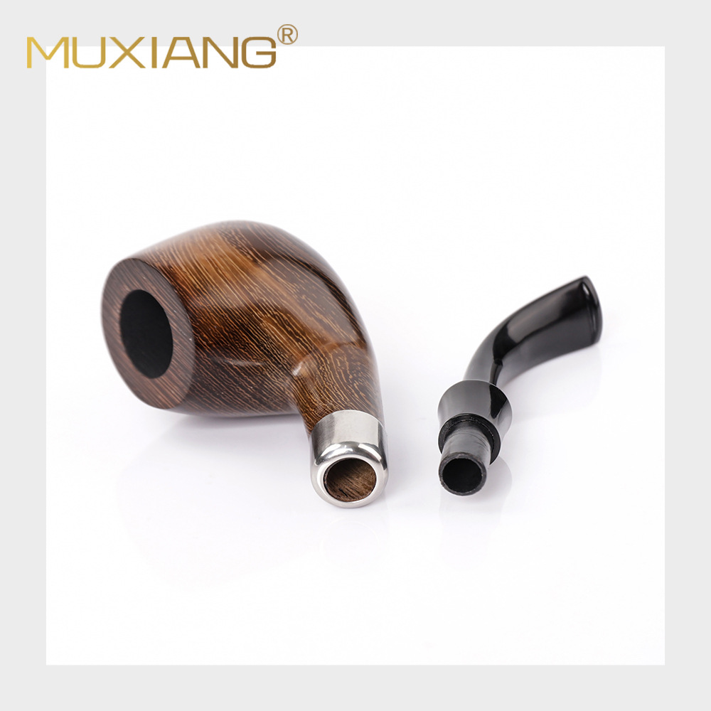 木香实木烟斗白底实物图