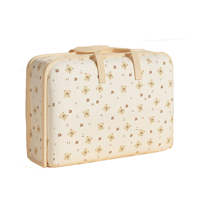 Wholesale of new cartoon moving packing bags, large-capacity fabric quilt storage bags, and household dust-proof and moisture-proof organizing bags Item Picture