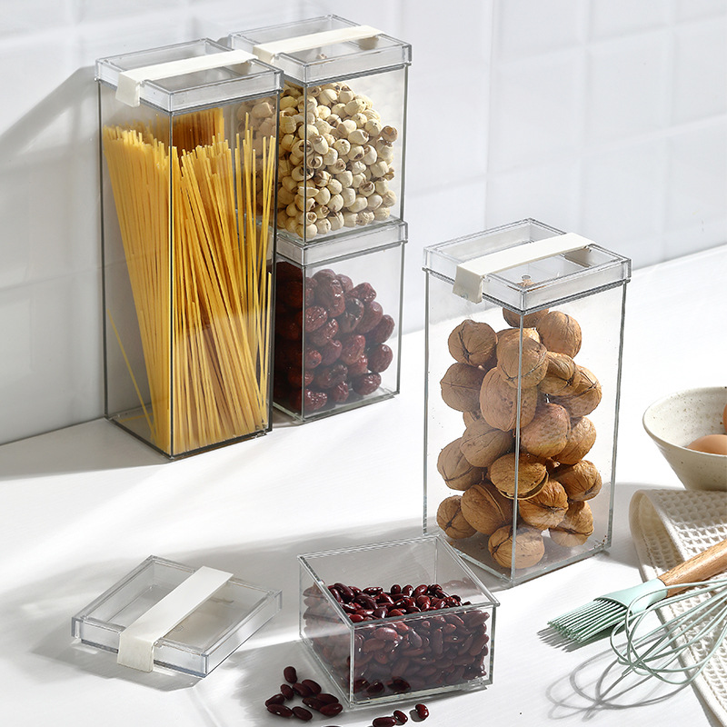 Food Preservation Box Kitchen Grain Storage Box Snacks Dry Goods Moisture-Proof Storage Tank Plastic Sealed Tank Wholesale details Picture