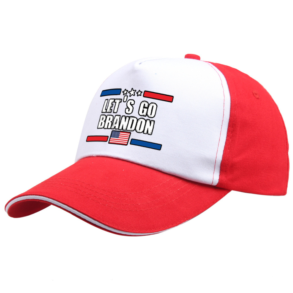 LETS GO BRANDON hats short brim spot dome shade printed baseball caps cross Europe and the United States hats thumbnail