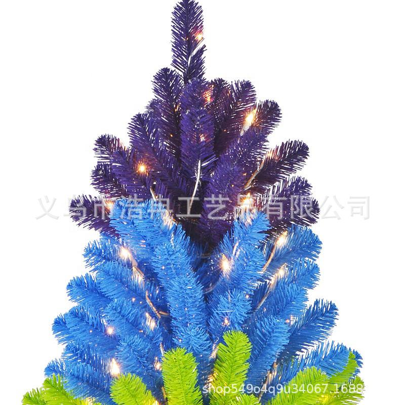 Amazon Exports 1.5M1.8/2.1M Colorful Green Christmas Trees Exclusively Specification drawing