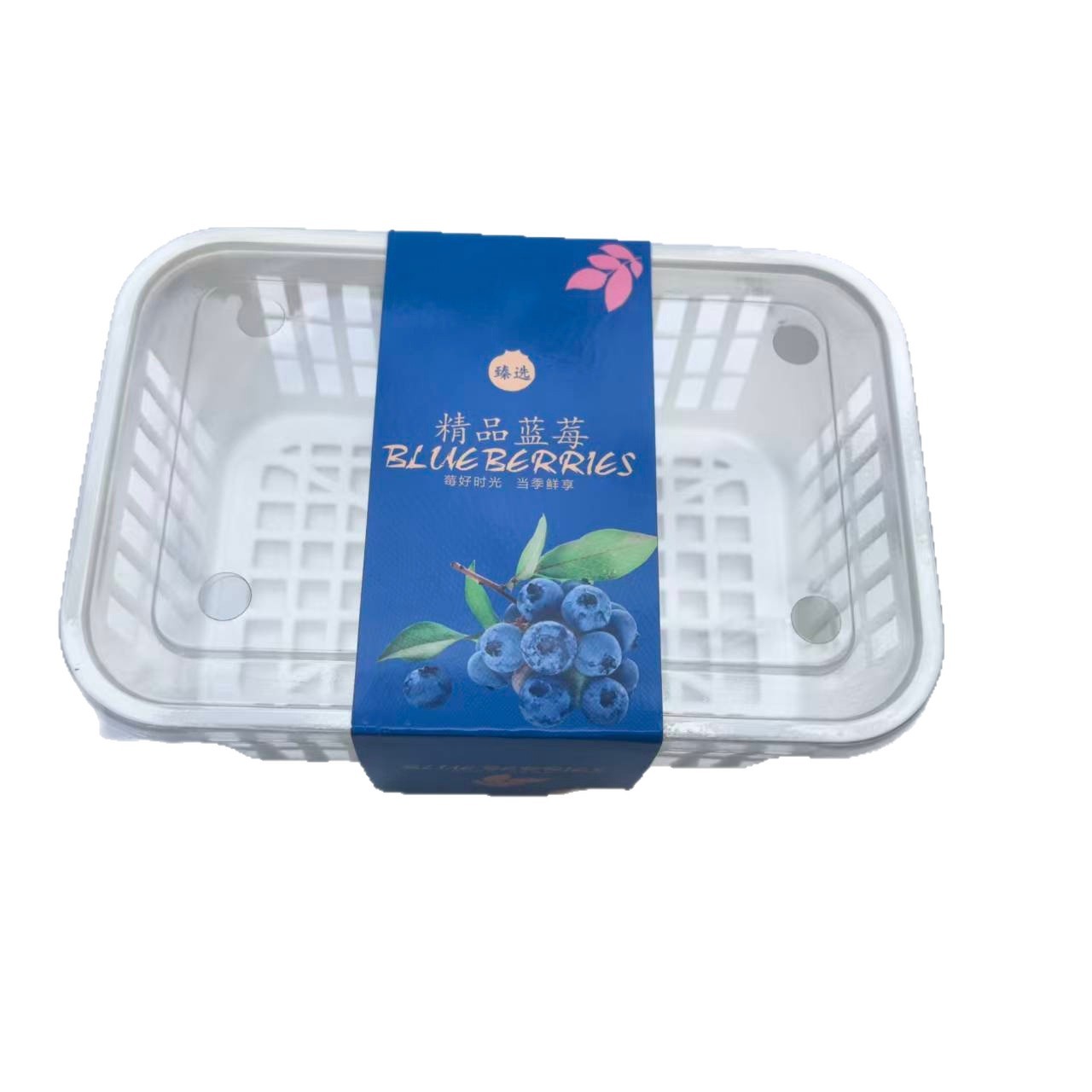 PP material blueberry fruit packaging box. Hand-held frame. Wholesale of fruits and vegetables in gift boxes Application Scenario