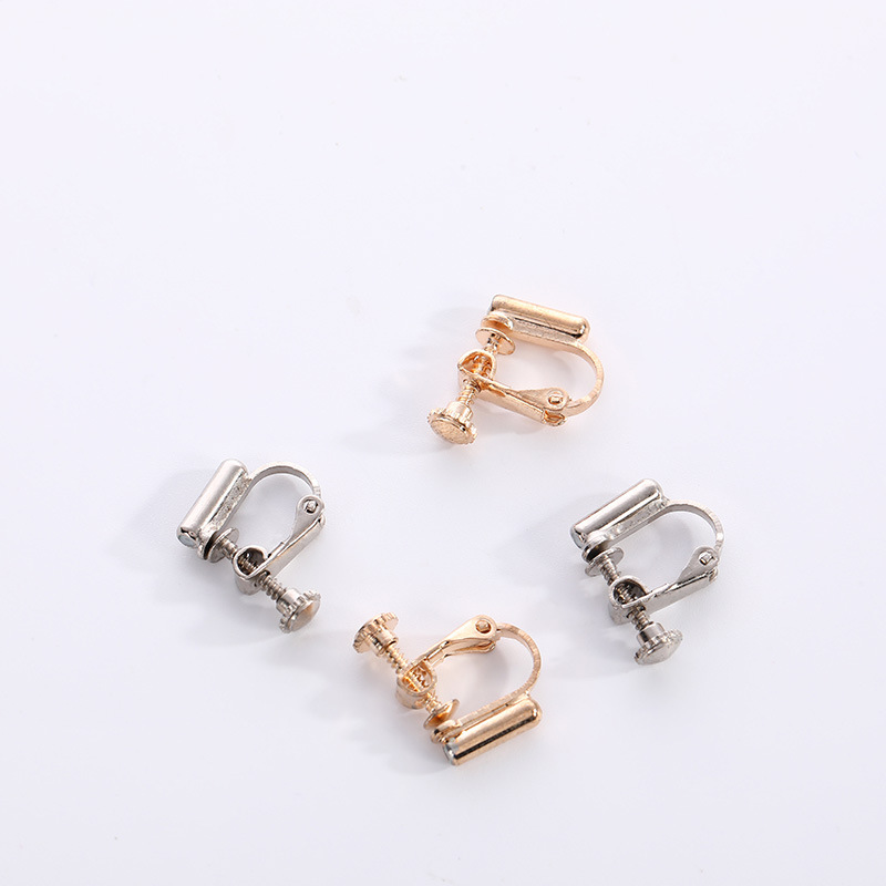 隐形螺旋耳钉耳夹转化器保色金属无痛耳钉简约小众设计耳夹饰品