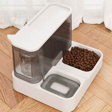 猫咪自动喂食器饮水机大容量猫碗一体流动水不湿嘴喝水自动喂水器